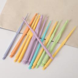 Plástico colorido Crochet Hooks Kit, agulhas de tricô, pontos Craft Set, camisola DIY, costura Weave Tools, 2.0-10.0mm, 12Pcs - Image 2
