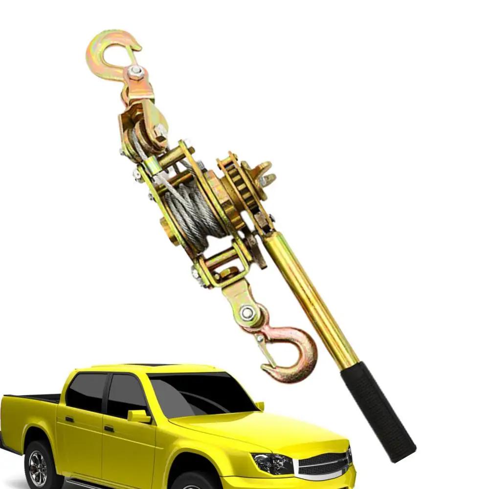 Tensor de corda Tensor de corda Apertador de fio Sistema de polia Polia de elevação com engrenagens reforçadas Manual de catraca - Image 1