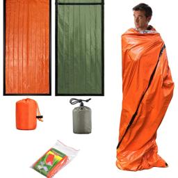 Saco De Dormir De Emergência Térmica Leve, Saco Bivy, Cobertor De Sobrevivência, Saco Impermeável, Camping, Caminhadas, Equipamento De Atividades Ao Ar Livre - Image 1