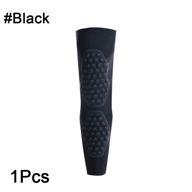 Manga de Compressão Acolchoada para Proteção Esportiva, Suporte de Canela Ideal para Vôlei e Futebol - Disponível em 1 ou 2 Peças