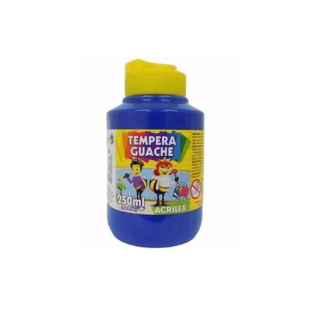 Tinta Guache Acrilex Azul 250ML - Ideal para Artistas e Artesanato