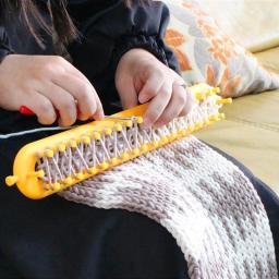 Kit de fio artesanal para tear de tricô, ferramenta diy, ganchos de crochê, agulhas de tricô, chapéu, cachecol, xale, suéter, meia, cobertores, tricô - Image 2