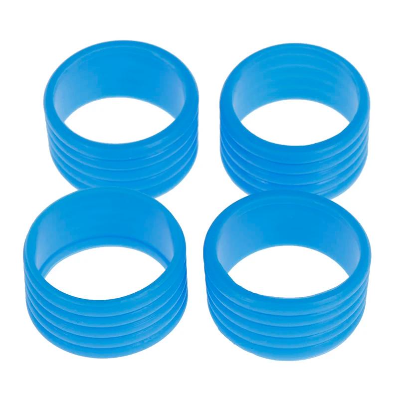Tennis Racket Rubber Ring Grip, Stretchable, Stretchy Handle, Absorvente à prova de choque, Anti-Vibração, Silicone Sports Accessories, 4Pcs - Image 1