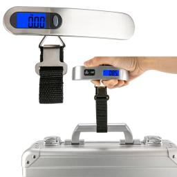 Balança eletrônica digital de 50kg para pesagem de bagagem, bagagem e bolsas de viagem para pesca ao ar livre, aeroporto, supermercado - Image 1