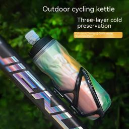 Grande capacidade Squeeze garrafa de água, ciclismo, Mountain Road Bike Sports, ao ar livre, manter frio, 610ml - Image 4