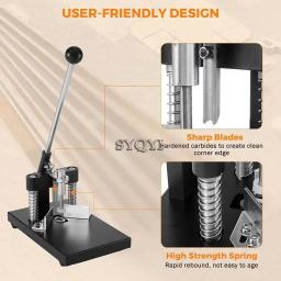 Heavy Duty Metal Corner Rounder Machine, Manual Máquina de Filé de Corte para Escritório e Fábrica, Ferramentas Manuais, 1.2 ", 30mm Espessura - Image 4