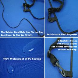 Car Back Seat Pet Cover Protector, Tapete impermeável, Segurança traseira, Acessórios de viagem para cão, gato, Pet Carrier Suprimentos - Image 2