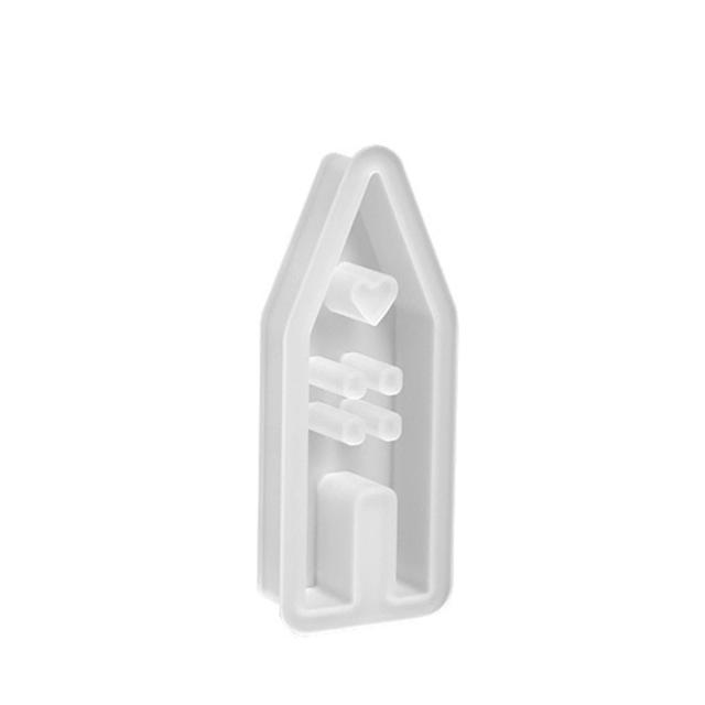 Molde de Silicone para Velas de Cera de Soja em Formato de Casa - Ideal para Fundição de Velas, Resina Epóxi e Sabão
