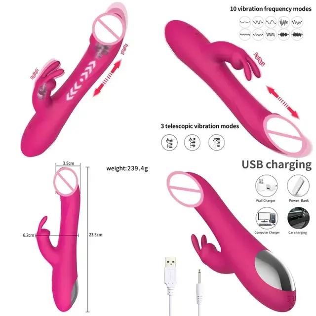 Vibrador Sem Fio com Ventosa para Casais - Brinquedo Adulto para Prazer Masculino e Feminino, Masturbador e Plug Anal