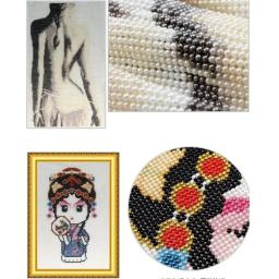 Beadwork Set Ponto Cruz com Talão, Flor Bead Bordado Kits, Agulha Arte e Artesanato, Decoração, Linha de Pesca, Contas - Image 4
