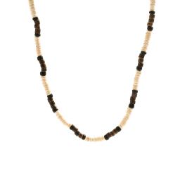 Moda masculina verão praia contas de madeira surfista colar simples geométrico tribal étnico artesanal corrente steampunk masculino jóias presente - Image 6