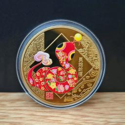 Moedas Comemorativas do Ano Novo da Serpente, Medalhas do Zodíaco Chinês, Moedas Relief 3D, Colecionáveis, 1Pc, 2022 - Image 4