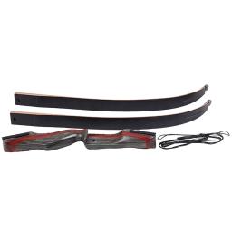 Arco Recurvo de Madeira para Caça e Tiro com Arco, Split, Longbow, Takedown, Equipamento de Tiro, Acessório, 30, 35, 40, 45, 50 Libras - Image 5
