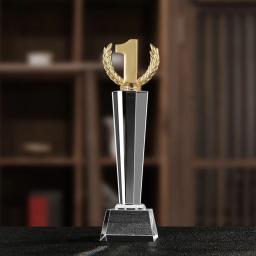 Prêmio De Troféu De Cristal Personalizado, Esportes Trofeo Recompensa, Decoração De Casa, Ouro, Prata, Cobre 123, Medalhas De Aniversário, Comemoração, 1Pc - Image 2
