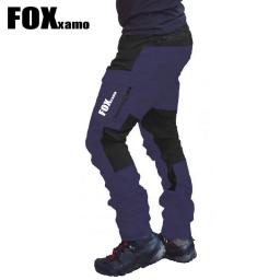 Foxxamo masculino outdoor casual patchwork tático calças de pesca, impermeável escalada calças de ciclismo, comprimento total, novo, verão - Image 3