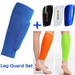 Um conjunto de elasticidade caneleiras de futebol adultos crianças esportes perna guarda capa bezerro manga almofadas proteção engrenagem chutando bola - Image 4