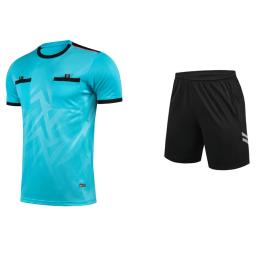 Árbitro profissional camisa de futebol adulto árbitro uniforme de futebol em torno do pescoço juiz camisa com bolsos shorts terno árbitro - Image 4