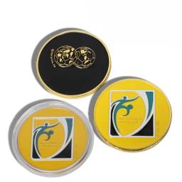 Moeda do aleta da liga do zinco do metal, esmalte macio, esporte, lance do futebol, árbitro do futebol, 1PC - Image 5