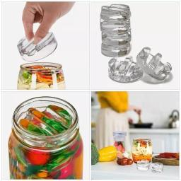 Tampa De Fermentação De Vidro Pesado, Punho Fácil Do Punho, Jarra De Pickle, Tampa De Fermentação, Cozinha, 1Pc - Image 1