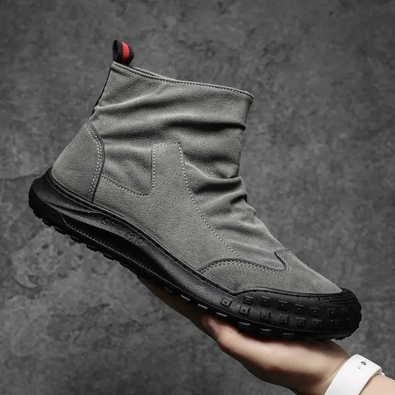 Moda 2025 botas masculinas nova plataforma sapatos casuais masculinos oferta barata designer antiderrapante venda quente de alta qualidade confortável y2k - Image 1