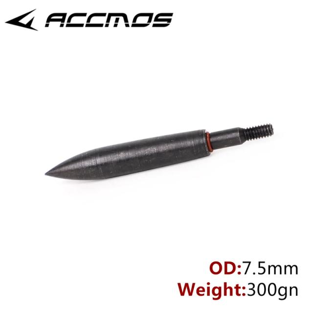 Broadheads de 12 peças para flechas com rosca de grãos, disponível em tamanhos de 100 a 350 para eixos de 7,5 mm