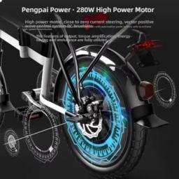 Bicicleta elétrica de lítio mini portátil dobrável elétrica motorista adulto bicicleta elétrica luz - Image 3