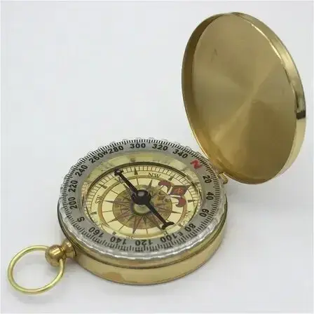 Navegador Portátil Ouro Cobre com Display Noturno para Acampamento e Caminhadas