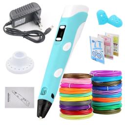 Caneta de impressão 3D com tela LCD para crianças, Filamento PLA, Impressora 3D, Presente de aniversário criativo, Design de Natal - Image 1