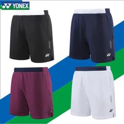 Yonex respirável e confortável BadmintonHeren Sportshorts Tennisshorts Heren Tafeltennis Sneldrogende shorts - Image 1