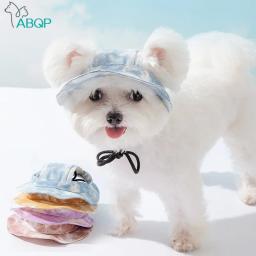 Boné com protetor solar com orifícios para orelhas, chapéu de sol para cães pequenos e médios, caminhada ao ar livre, verão - Image 1