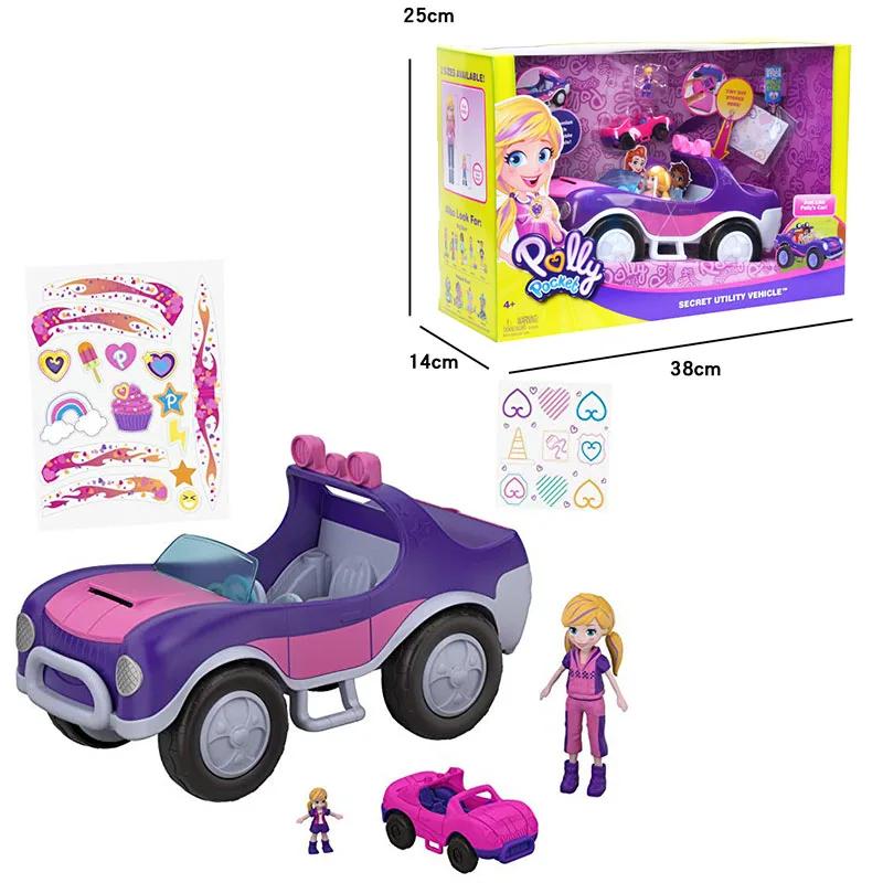 Mini Polly Pocket Dolls para Meninas, Brinquedos De Casa De Brincar, Acessórios De Casa De Brincar, Shopping, Parque Infantil, Doce, Polly, Original - Image 1