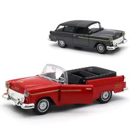 Modelo de carro clássico para crianças, 1:32, simulação retro, diecast, pull-back, ornamentos, coleção, presentes para meninos, novo - Image 3