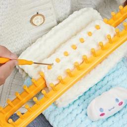 Kit de fio artesanal para tear de tricô, ferramenta diy, ganchos de crochê, agulhas de tricô, chapéu, cachecol, xale, suéter, meia, cobertores, tricô - Image 3