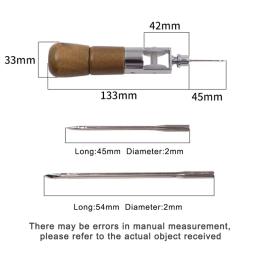 Fio de costura de couro, ferramentas artesanais, máquina de costura, bloqueio rápido, conjunto de agulhas de linha, sapateiro diy, ferramentas de reparo de lona - Image 5