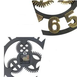 3D Relógio De Parede De Madeira Retro, Estilo Industrial, Relógio De Casa Europeu, Decoração Da Sala De Estar, Escritório Art Decor - Image 6