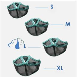 Malha respirável Pet Dog Muzzles, máscara ajustável boca, parar de latir, suprimentos ao ar livre, buldogue francês Pug, focinho, curto - Image 5