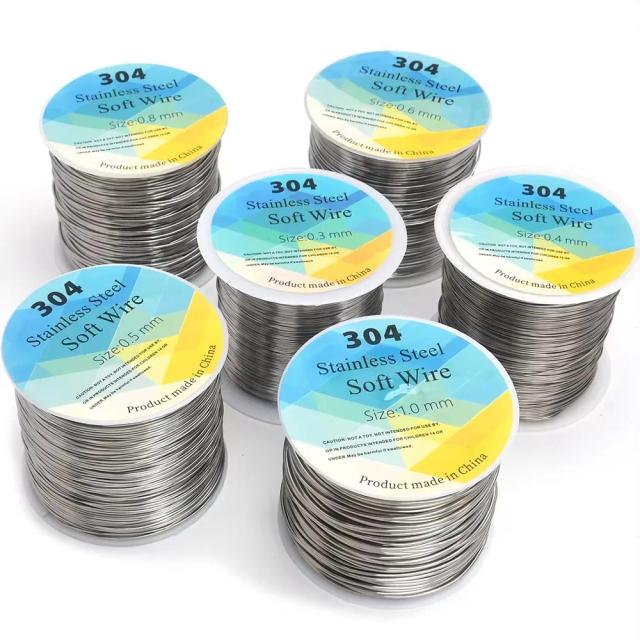 Fio de Metal para Joias DIY: Artesanato em Beading com Variedade de Espessuras e Comprimentos