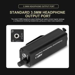 Portátil auscultador amplificador conversor, Mini HIFI, Clip Mount, XLR para 3.5mm áudio interface - Image 4
