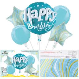 3D Balão Set para Aniversário e Casamento, Decoração de Festa, Dia dos Namorados, 5PCs por Conjunto - Image 2