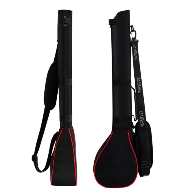 PGM Bolsa Dobrável para Tacos de Golfe QIAB013 Nylon Vermelho/Preto e Prata/Preto
