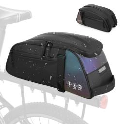 Impermeável bicicleta traseira Rack Bag, portador de bicicletas, ciclismo rack traseiro, grande capacidade, mountain bike - Image 3