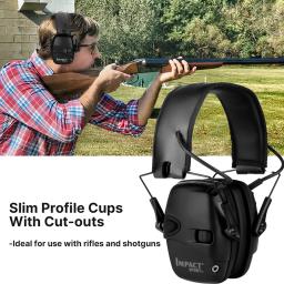 Original anti-ruído impacto som amplificação tiro eletrônico earmuff caça tático fone de ouvido de proteção auditiva - Image 3