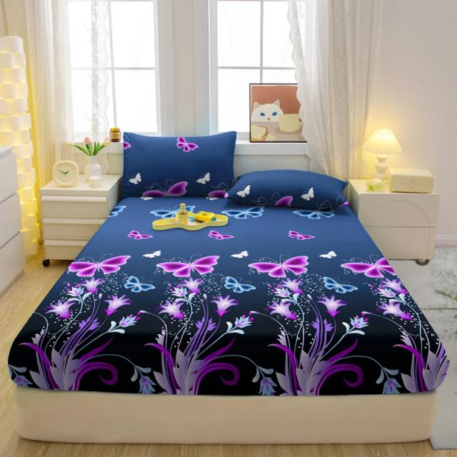 Conjunto de 3 Peças com Estampa de Borboleta - Roupas de Cama Modernas e Elegantes para Seu Quarto