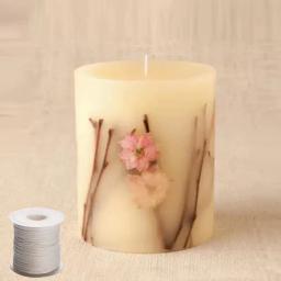 M-Pavio De Vela De Algodão Branco, Tecido, DIY, Material De Fabricação De Vela Artesanal, Velas De Arte, Acessórios Pré-Encerados, Decoração - Image 4