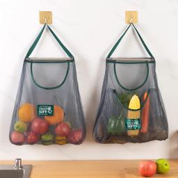 Sacos De Armazenamento Reutilizáveis para Cozinha, Saco de malha suspenso, Armazenamento de frutas e vegetais em casa, Saco líquido para gengibre, alho, batatas e cebolas - Image 2