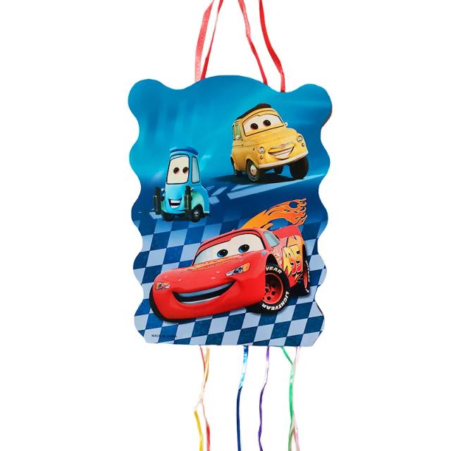 Pinata do Carro Lightning McQueen da Disney para Decoração de Festas de Aniversário - Meninos e Meninas - DIY - 1 Unidade