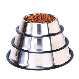 Tigelas de alimentação de aço inoxidável, tigela antiderrapante para cães, alimentador anti-queda durável para cães e gatos - Image 3