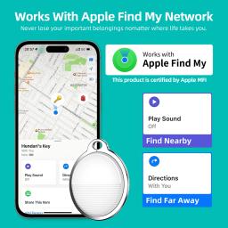 Mini Tracking Device for Apple, Smart Tag, Finder criança, Pet GPS, Perdeu Tracker, Bluetooth, IOS System, Find My Key - Image 4