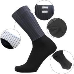 Legal novo meias de ciclismo verão respirável antiderrapante silicone pro competição aero esportes bicicleta correndo meias calcetines ciclismo - Image 2