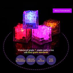 LED Light Cubes De Gelo Para Festa, Copo Luminoso, Lâmpada Da Noite, Bar Decoração, Casamento, 5 PCs - Image 5